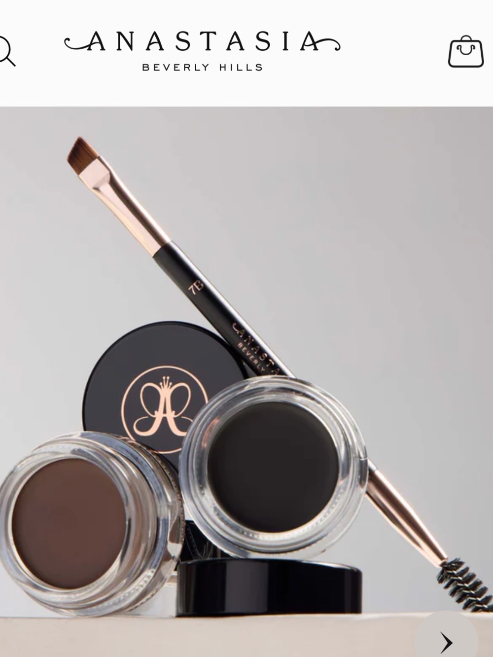 Anastasia Beverly Hills Dipbrow Pomade in Dark Brown with Dual-Ended Brush